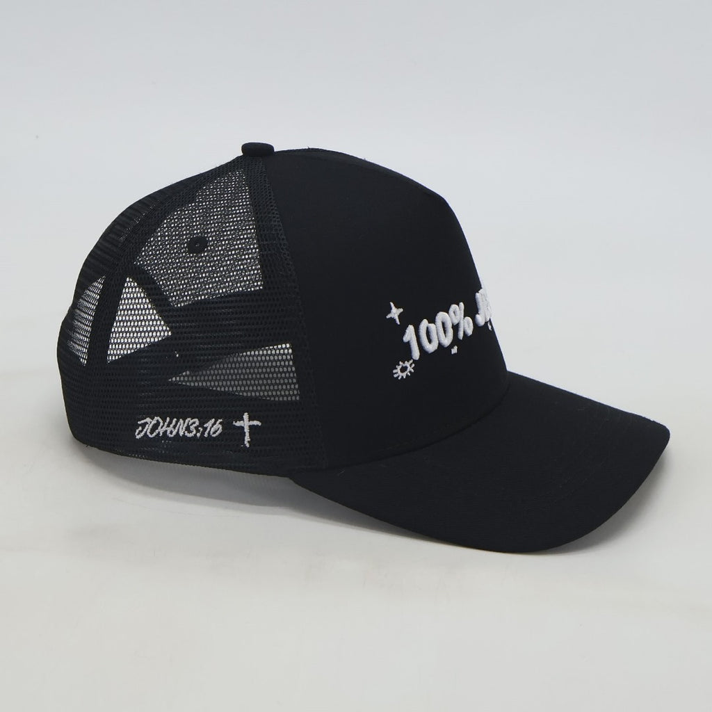 100% Jesus Trucker Hat Snapback