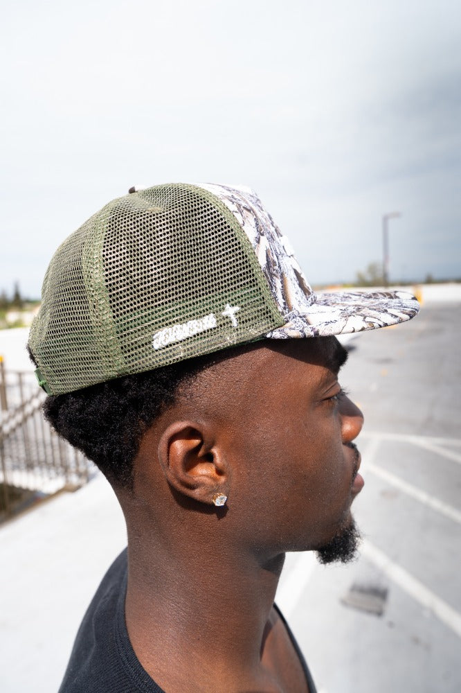 Camo 100% Jesus Trucker Hat Snapback